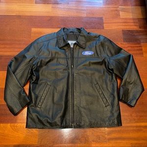 Men’s Official Ford Motors leather coat XL